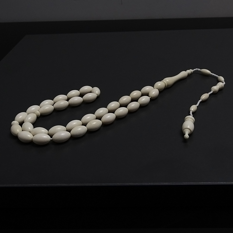 Badem Model Doğal Materyalden Sistemli Fosil Tesbih 