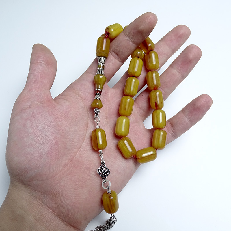 Kapsul Kesim Gümüş Tasarımlı Efe Tesbih