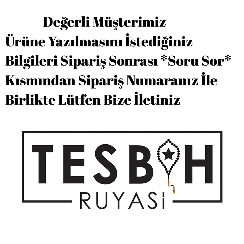 Kişiye Özel Kutusunda Kişiye Özel Tasarım Kehribar Tesbih -1