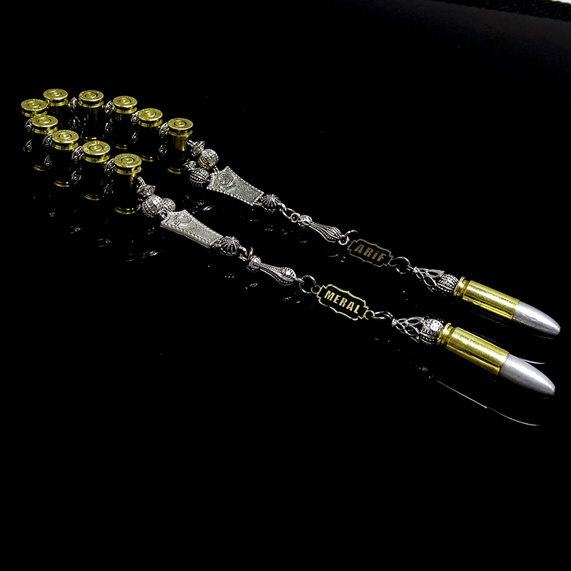 Kişiye Özel Mermi Tasarımlı Zaza Tesbih 