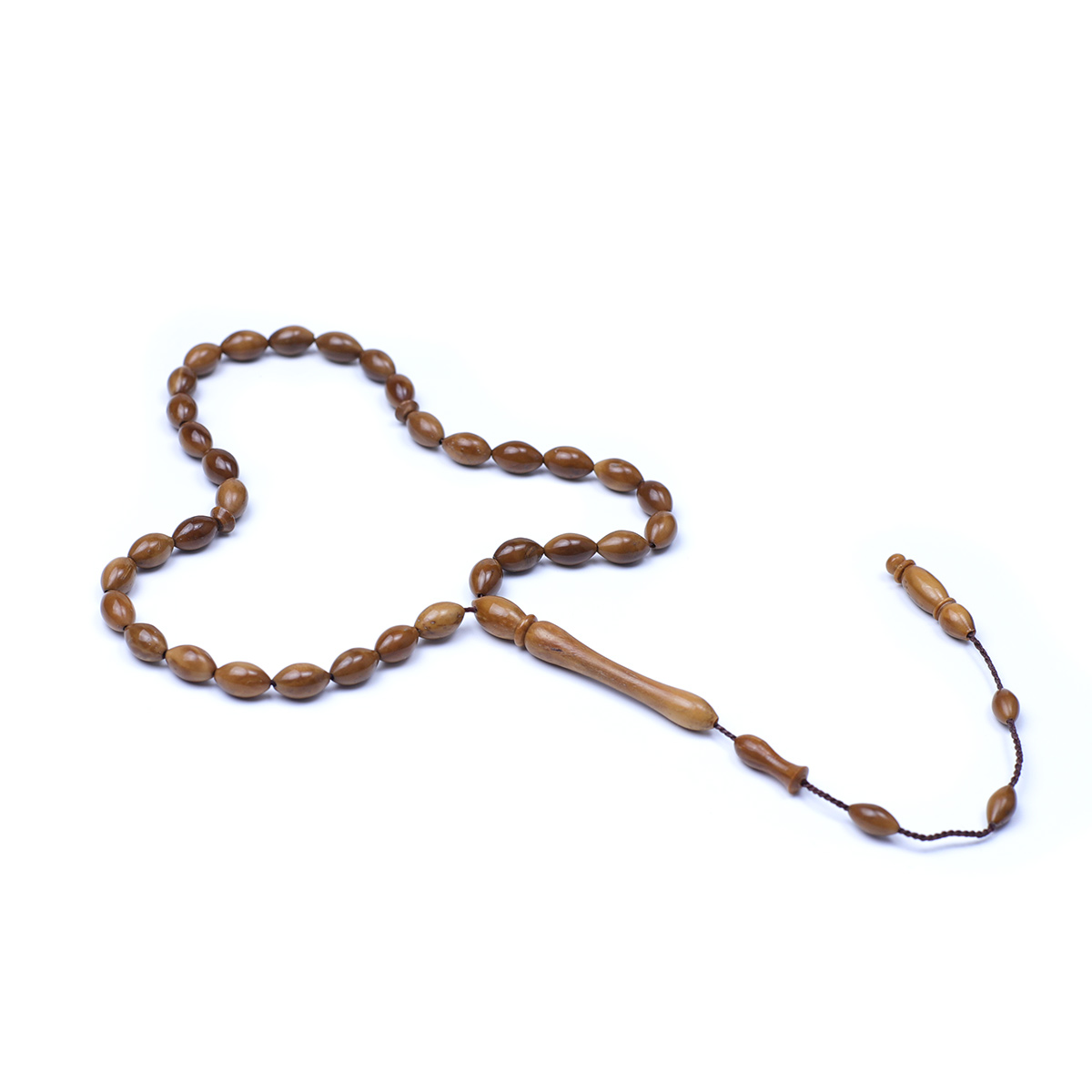 Küçük Boy Beyzi Kesim Kuka Tesbih 6x10mm