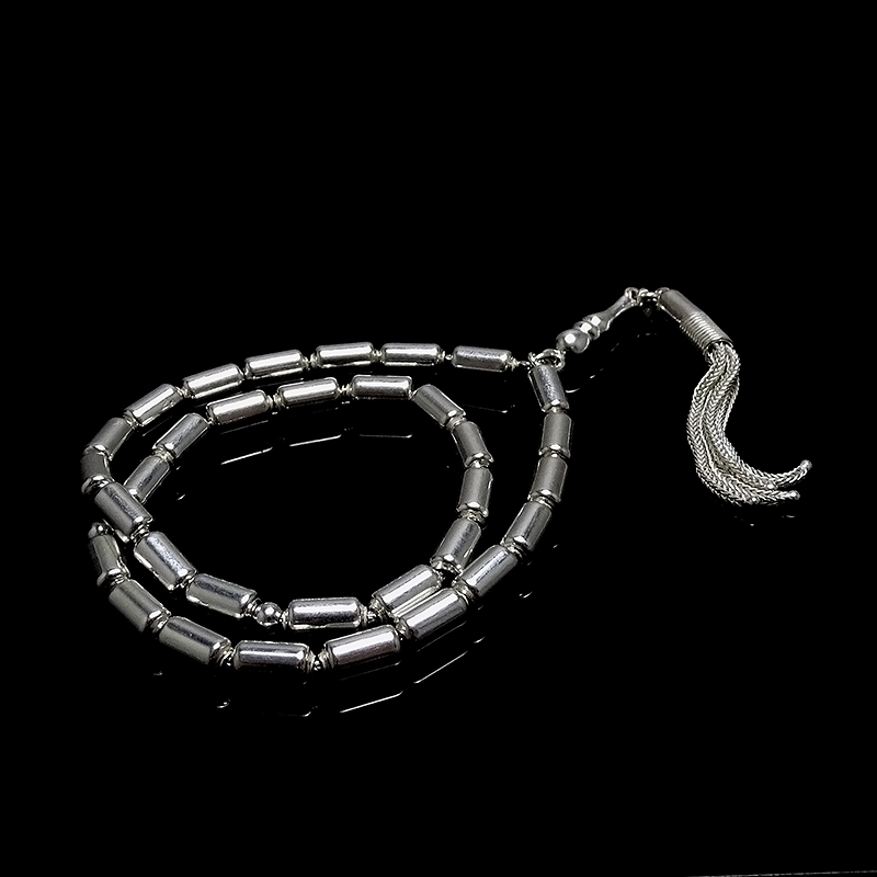 Mini Boy  Kapsul Kesim 925 Ayar Gümüş Tesbih 