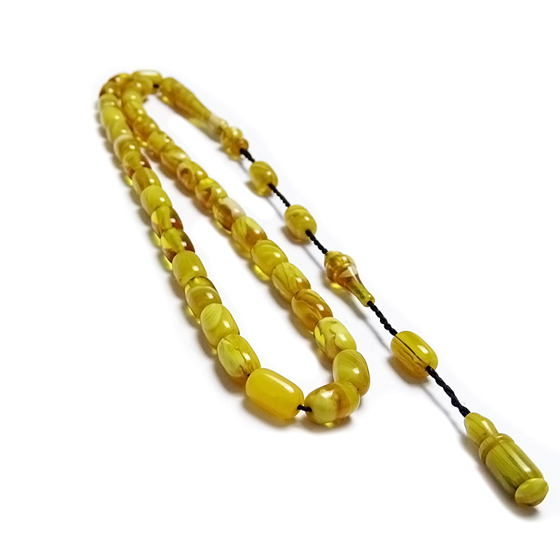 Mini Boy Bol Hareli Kehribar Tesbih