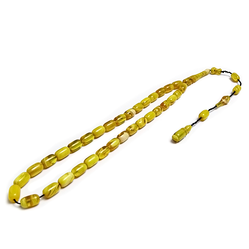 Mini Boy Bol Hareli Kehribar Tesbih