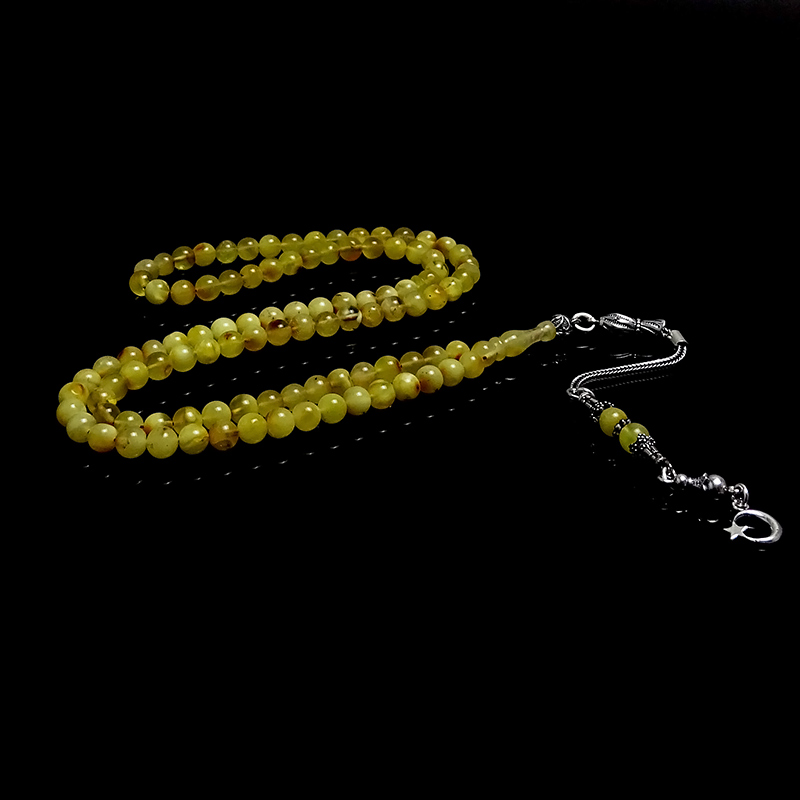 Mini Boy Damla Kehribarından Namaz Tesbihi 