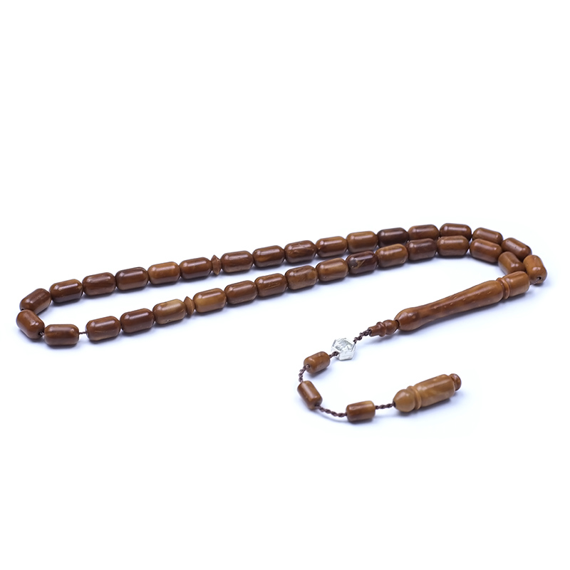MS İmzalı Kapsul Kesim Kuka Tesbih 6x10 mm