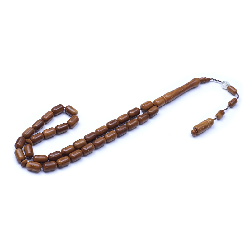 MS İmzalı Kapsul Kesim Kuka Tesbih 6x10 mm