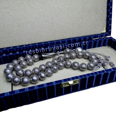 Premium Koleksiyonluk Büyük Boy Oltu Taşı Tesbih