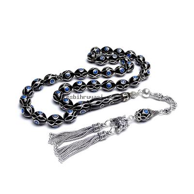 Sonsuzluk İşlemeli Erzurum Oltu Taşı Tesbih